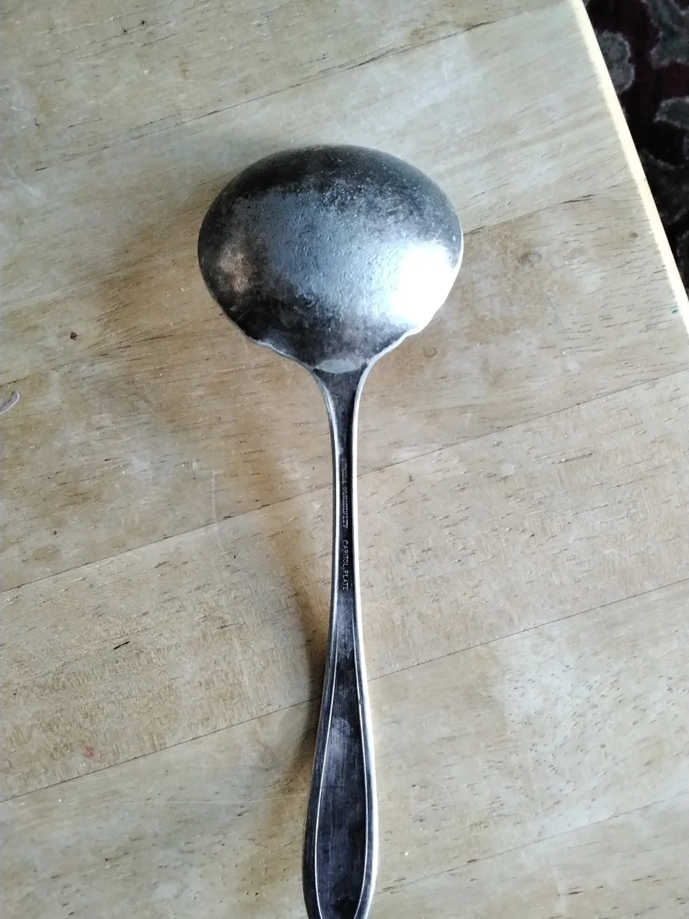 Vintage-Style Silver Plated Soup Ladle - Onieda